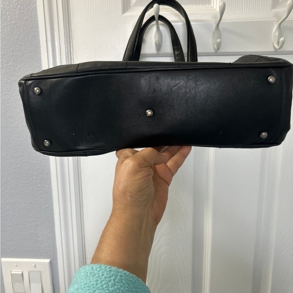 Chanel Square Leather Stitch Boston Bag Bag & COA - Picture 3 of 9